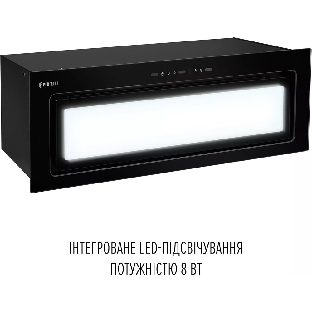 Изображение Вытяжка PERFELLI Design Vision 9 Nero Silenzio