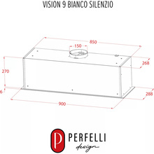 Вытяжка PERFELLI Design Vision 9 Bianco Silenzio