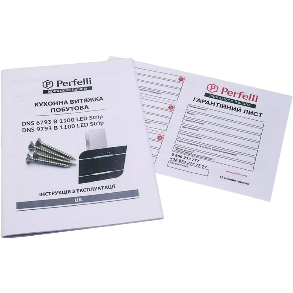 Фото Вытяжка PERFELLI DNS 6793 B 1100 BL LED Strip