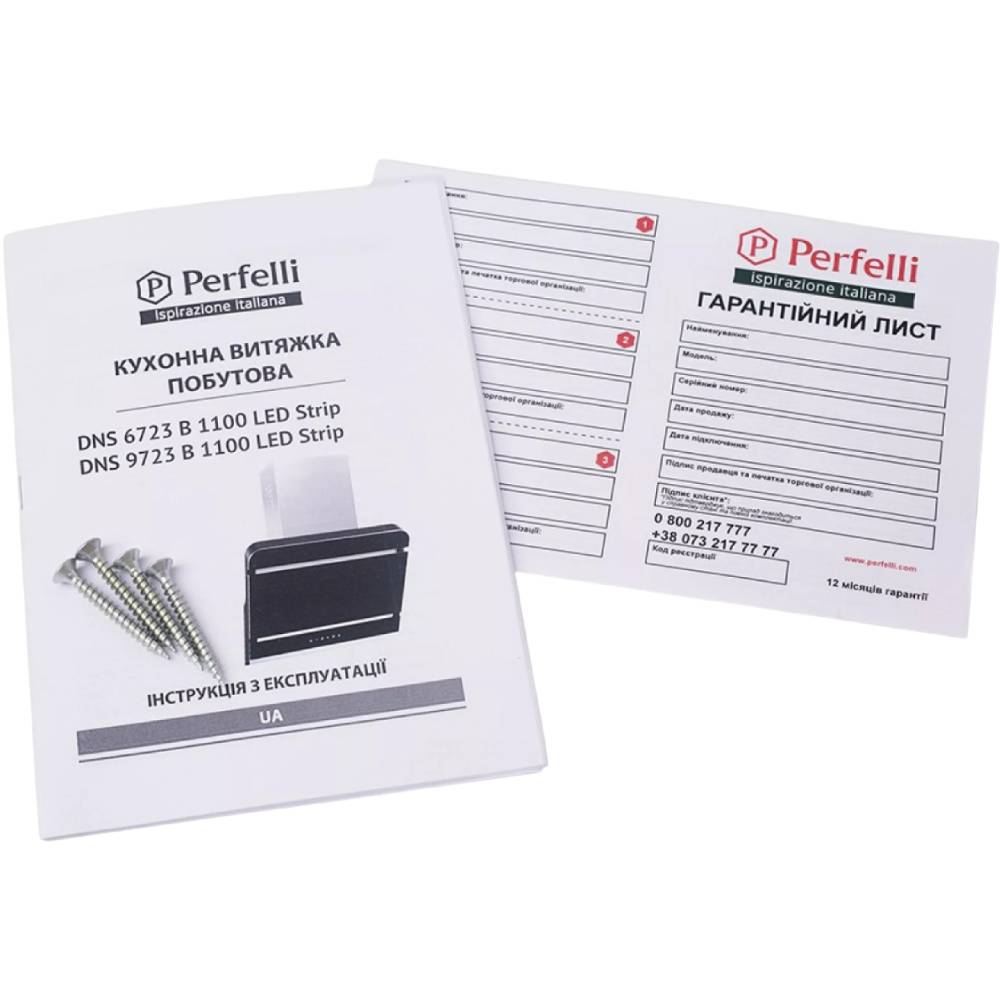 Фото Вытяжка PERFELLI DNS 9723 B 1100 BL LED Strip