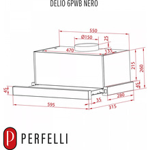 Вытяжка PERFELLI Delio 6PWB Nero