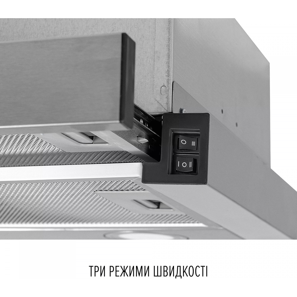Витяжка PERFELLI TL 6822 I 1200 LED Режим роботи відведення