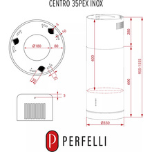 Витяжка PERFELLI Centro 35PEX Inox