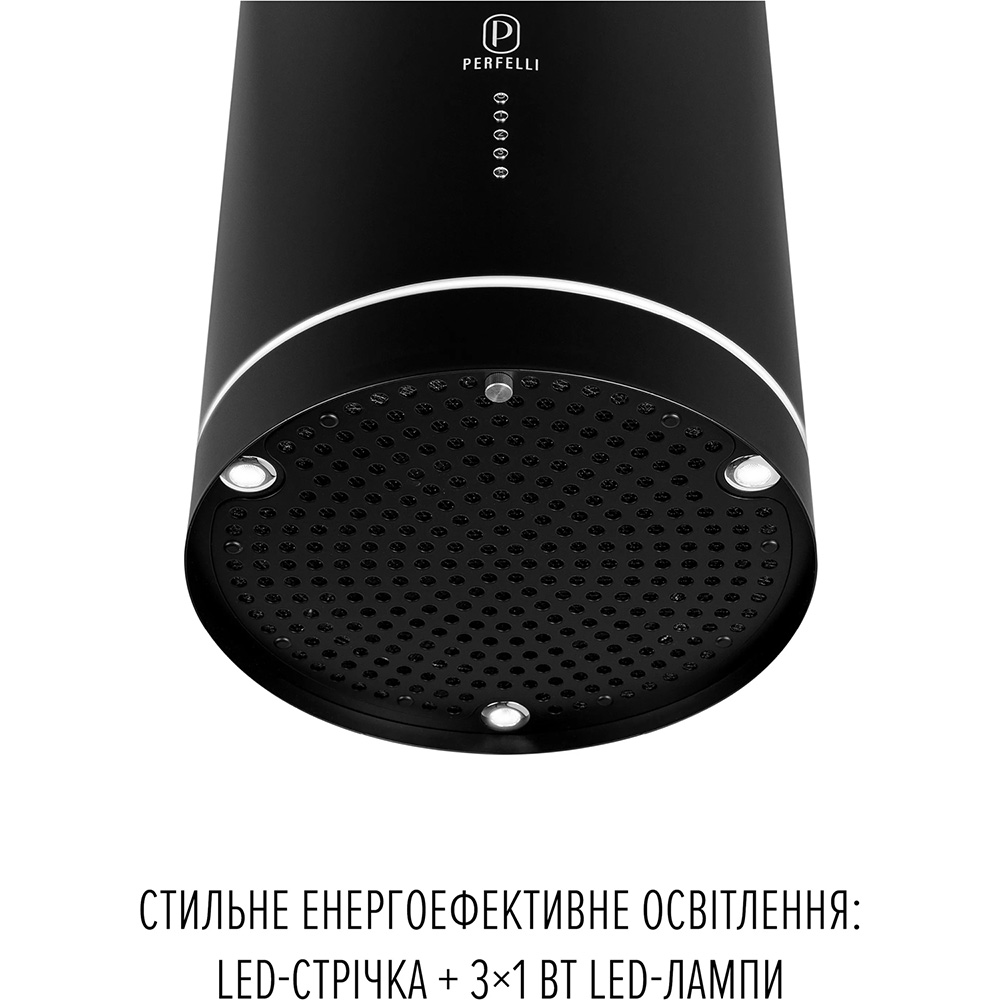Вытяжка PERFELLI Flow 35PEB Nero Тип островная