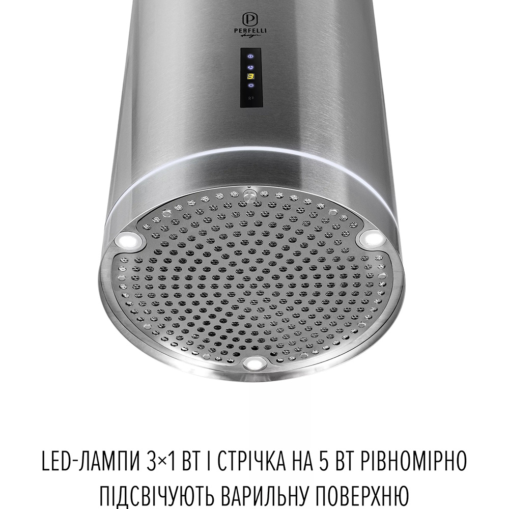Витяжка PERFELLI Design Isola 35 Inox Silenzio Тип острівна
