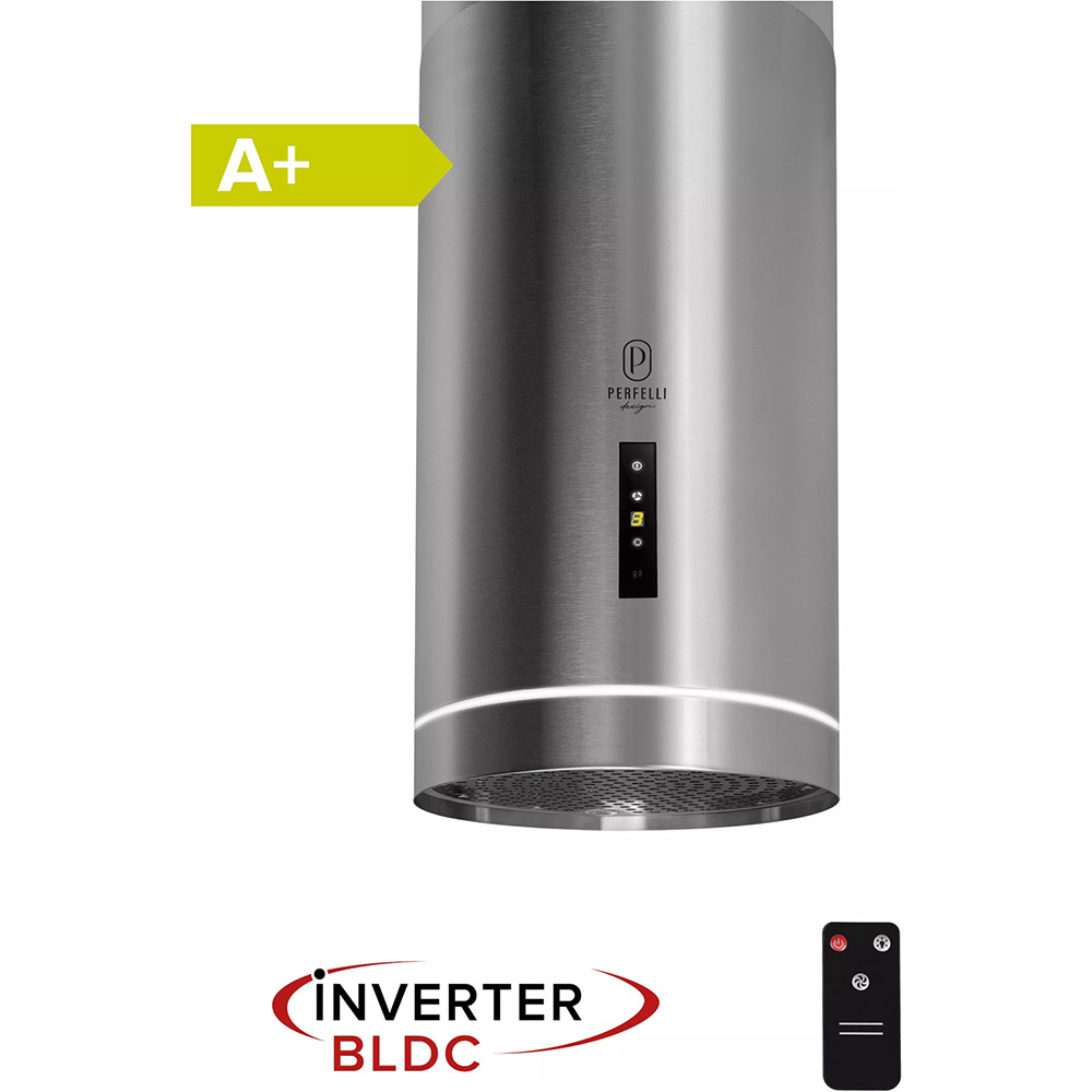 Витяжка PERFELLI Design Isola 35 Inox Silenzio Додатково Освітлення: LED 3х1 Вт, LED-стрічка 5 Вт