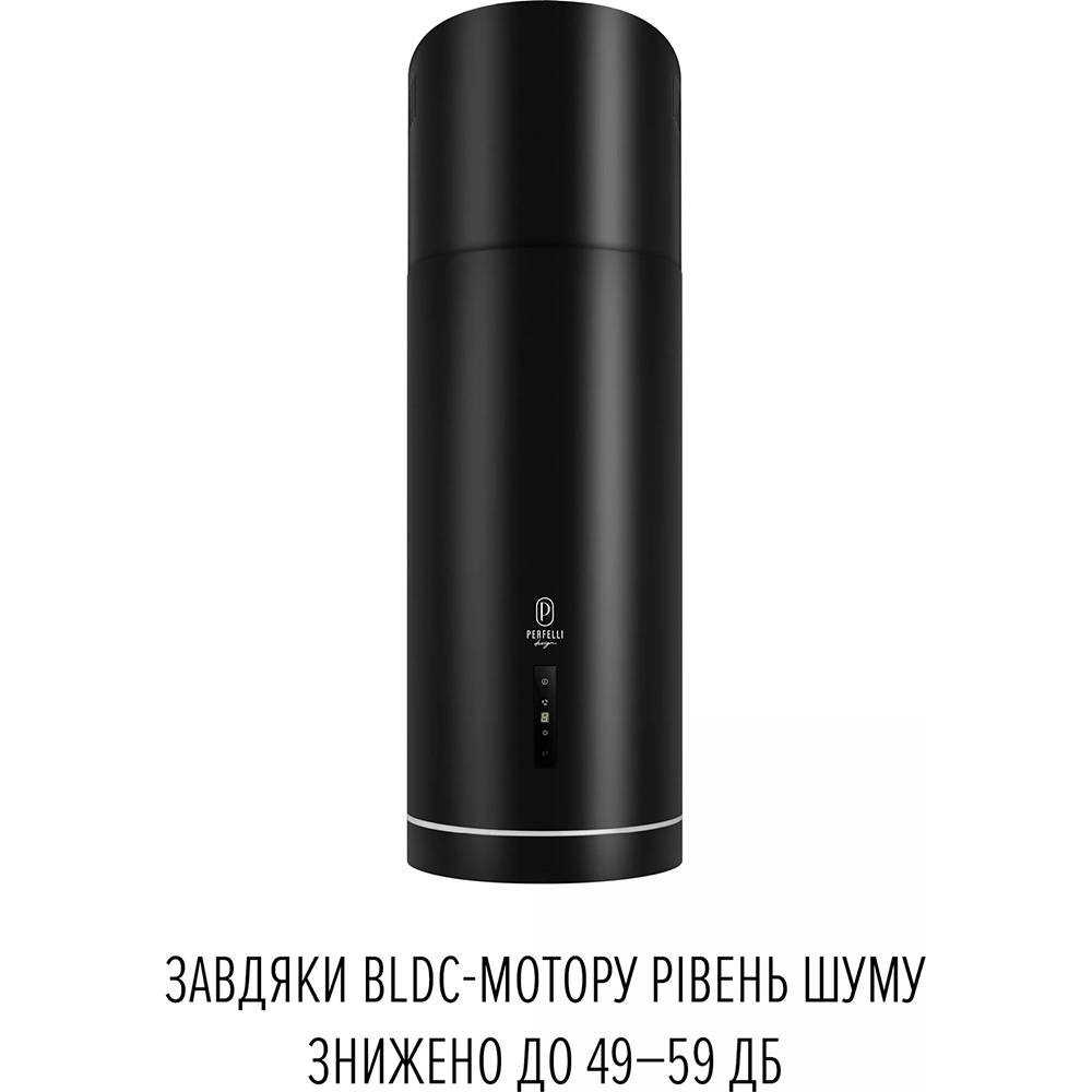Витяжка PERFELLI Design Isola 35 Nero Silenzio Діаметр повітропровода 180