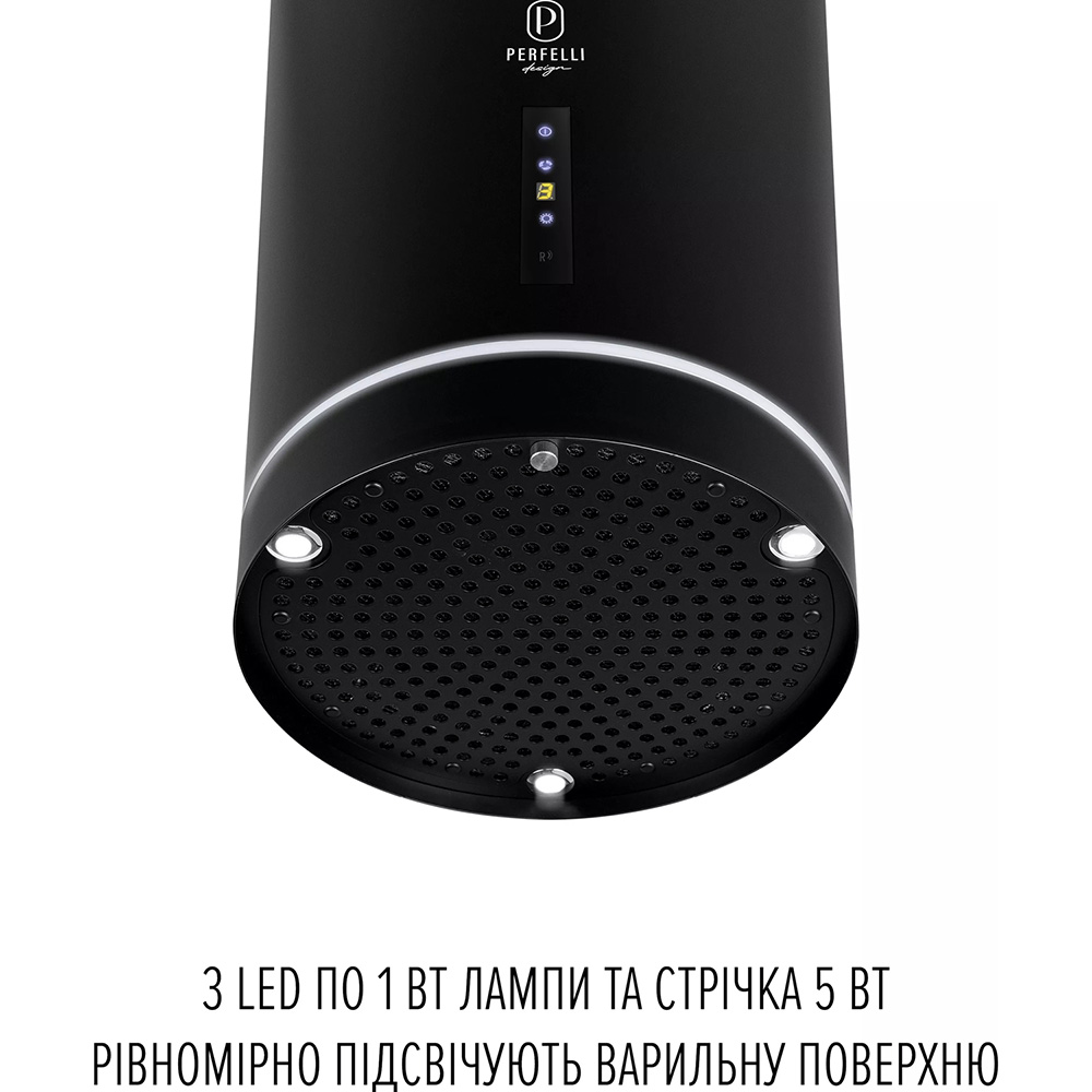 Витяжка PERFELLI Design Isola 35 Nero Silenzio Режим роботи циркуляція