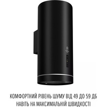 Вытяжка PERFELLI Design Ricco 35 Nero Silenzio