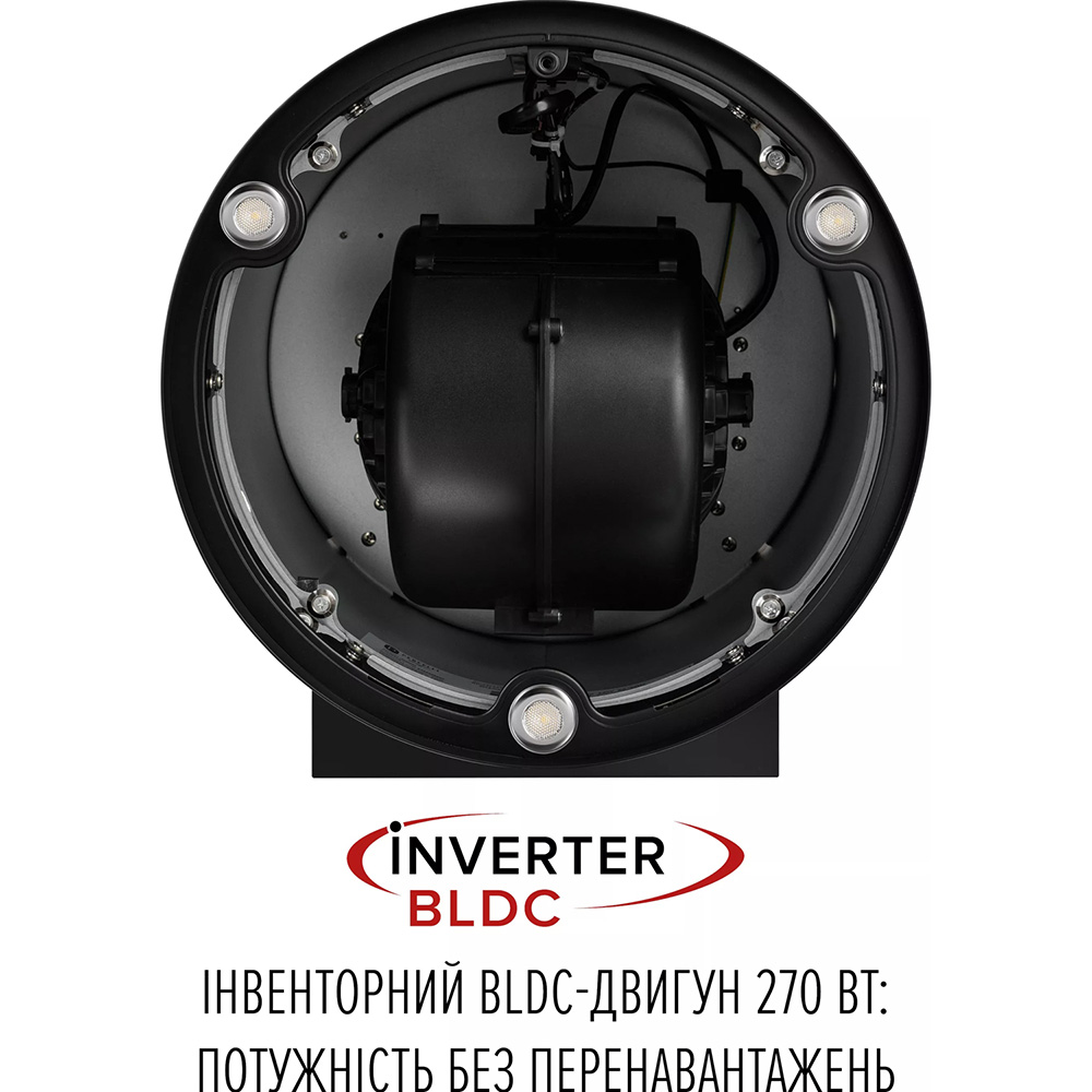 Внешний вид Вытяжка PERFELLI Design Ricco 35 Nero Silenzio