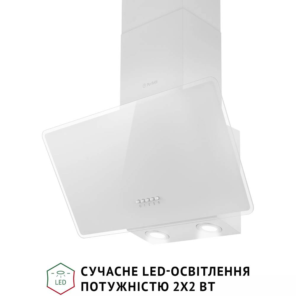 Вытяжка PERFELLI VICCO 6HM BIANCO Тип наклонная