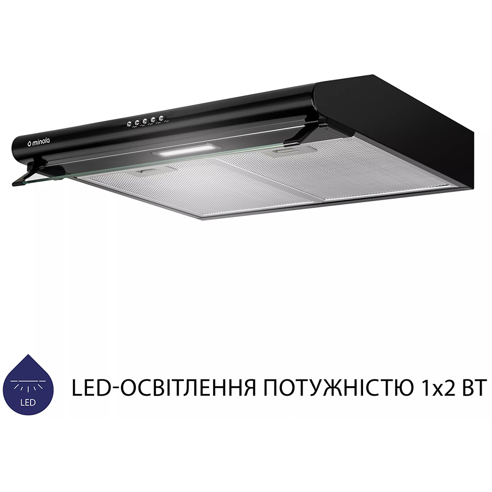 Вытяжка MINOLA HPL 615 BL Диаметр воздуховода 120