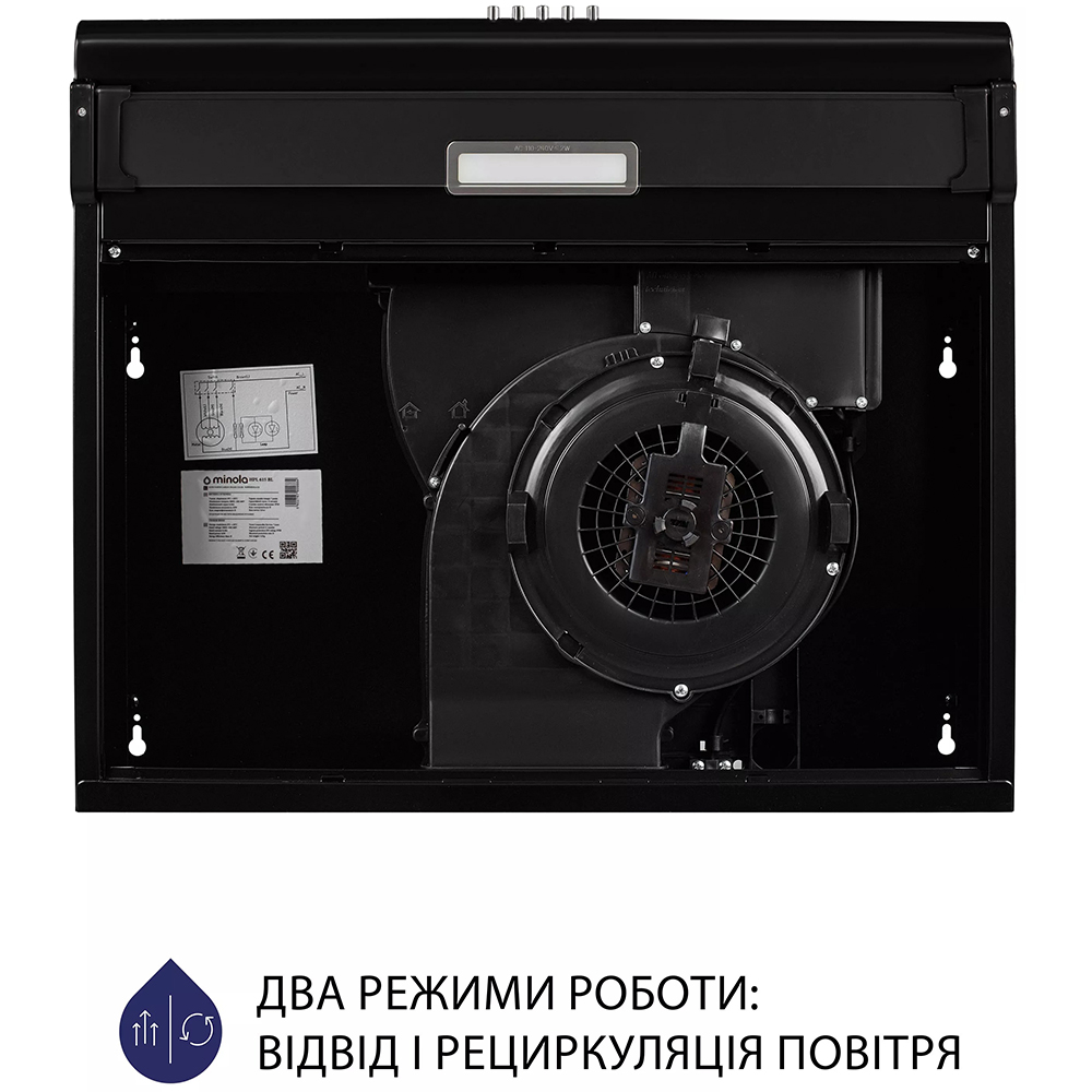Заказать Вытяжка MINOLA HPL 615 BL