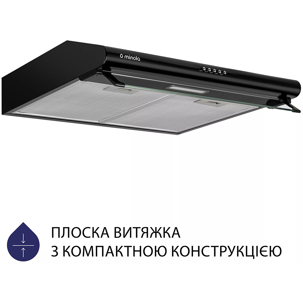 Вытяжка MINOLA HPL 615 BL Мощность мотора 80