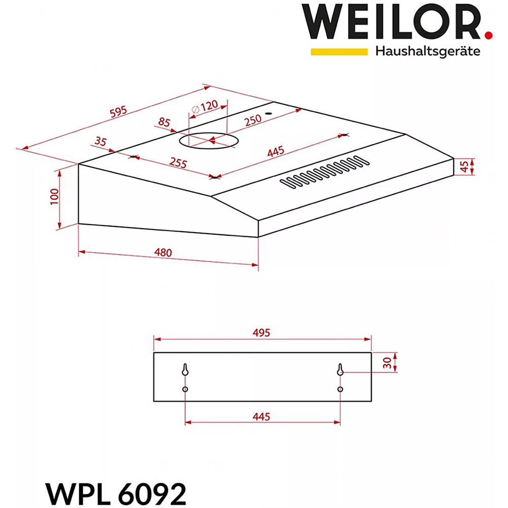 Покупка Витяжка WEILOR WPL 6092 FBL