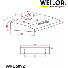 Вытяжка WEILOR WPL 6092 WH