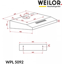Витяжка WEILOR WPL 5092 I