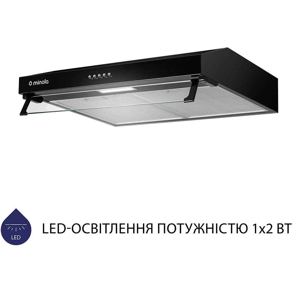 Вытяжка MINOLA HPL 517 BL Диаметр воздуховода 120