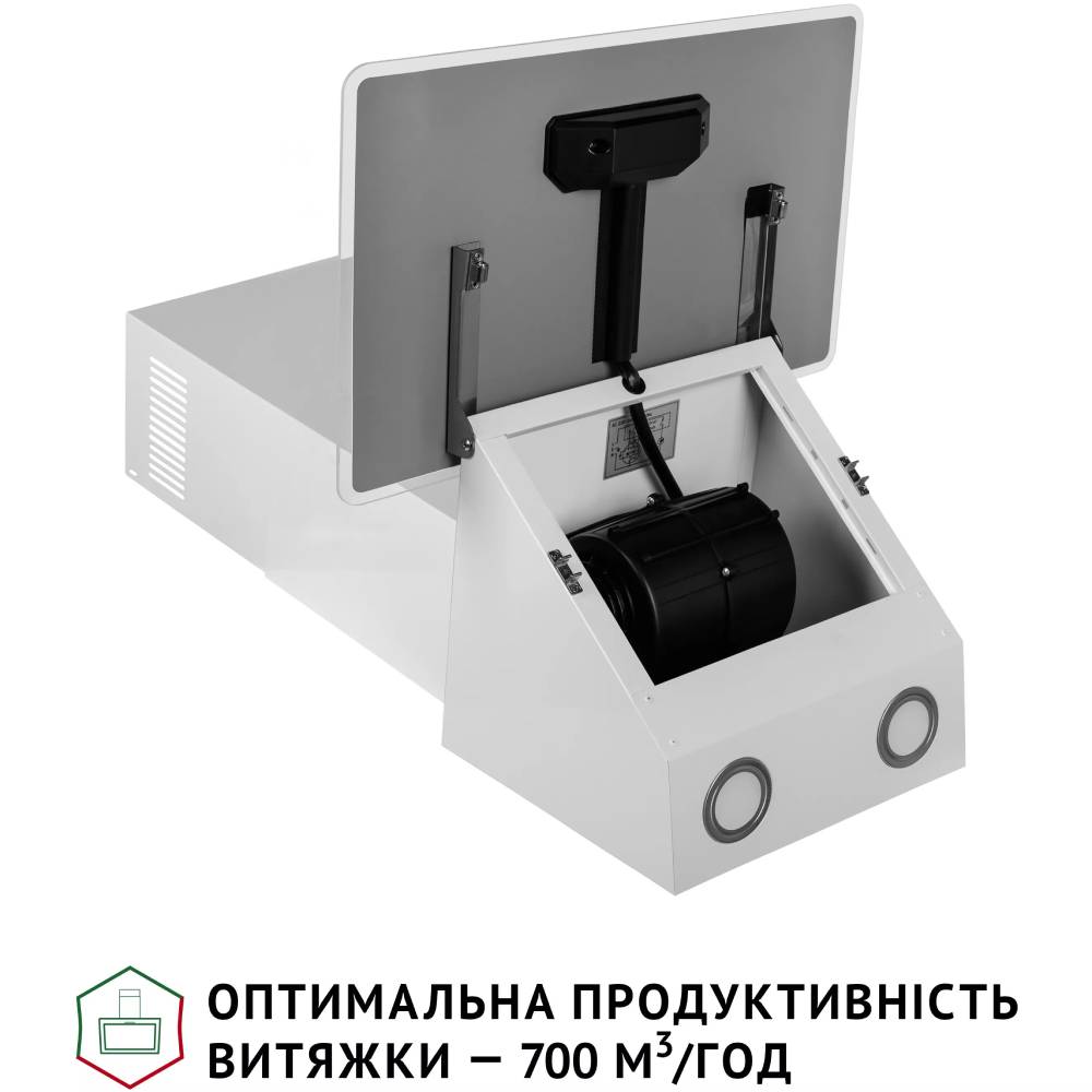 Зовнішній вигляд Витяжка PERFELLI VICCO 5HM BIANCO