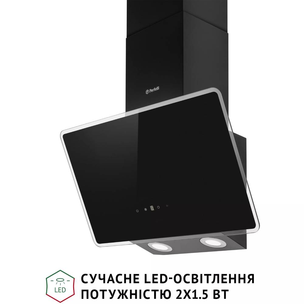 Витяжка PERFELLI VICCO 5HSR NERO Тип наклонная
