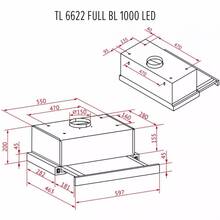Вытяжка PERFELLI TL 6622 Full BL 1000 LED