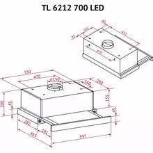Витяжка PERFELLI TL 6212 Full BL 700 LED