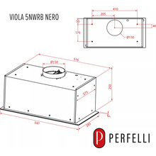 Витяжка PERFELLI Viola 5NWRB Nero