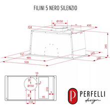 Витяжка PERFELLI Design Filini 5 Nero Silenzio