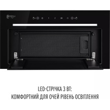 Витяжка PERFELLI Design Filini 5 Nero Silenzio