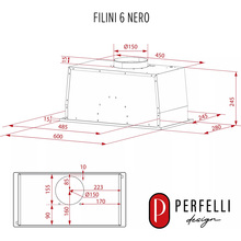 Витяжка PERFELLI Design Filini 6 Nero