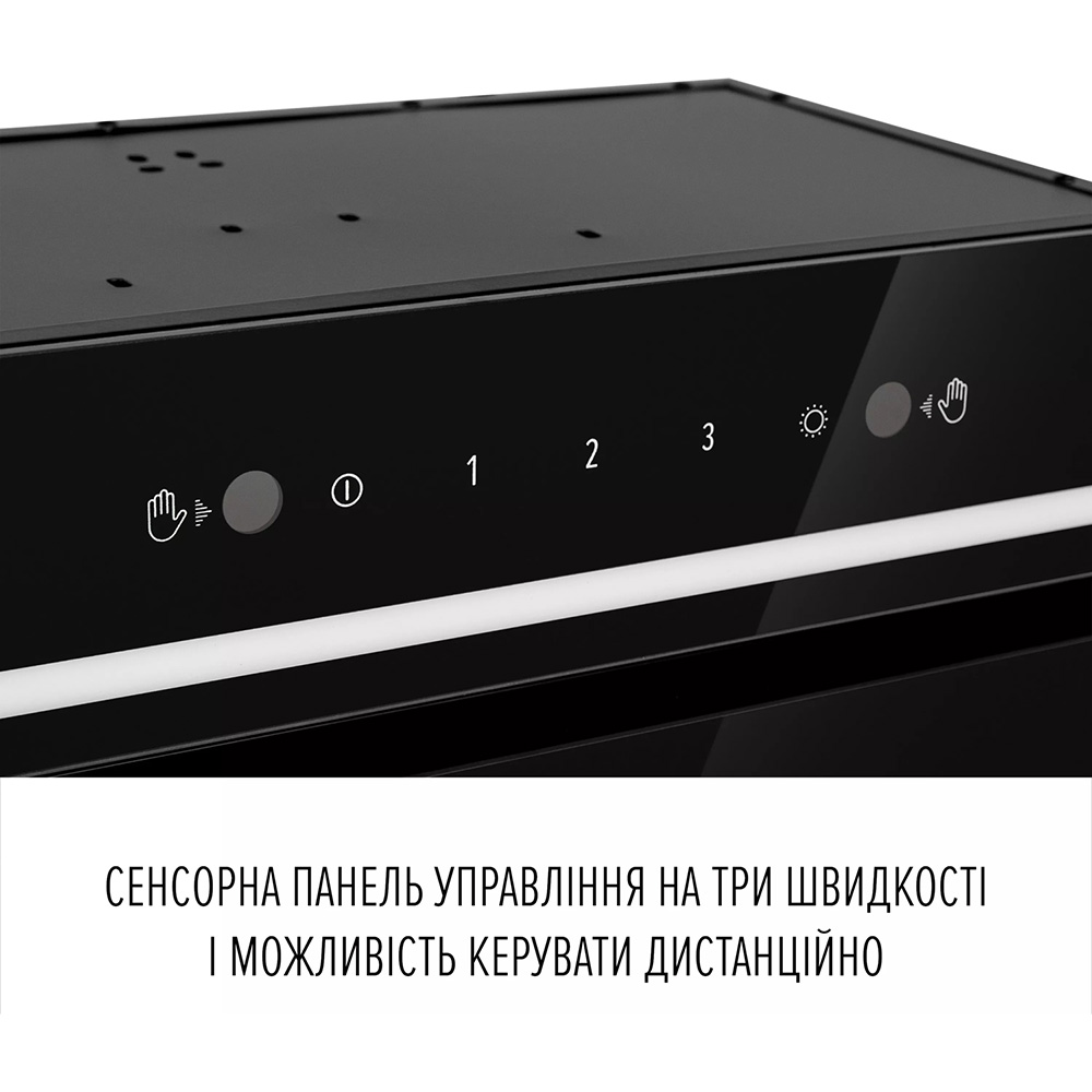 Зовнішній вигляд Витяжка PERFELLI Design Filini 6 Nero