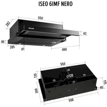 Вытяжка PERFELLI ISEO 6IMF NERO