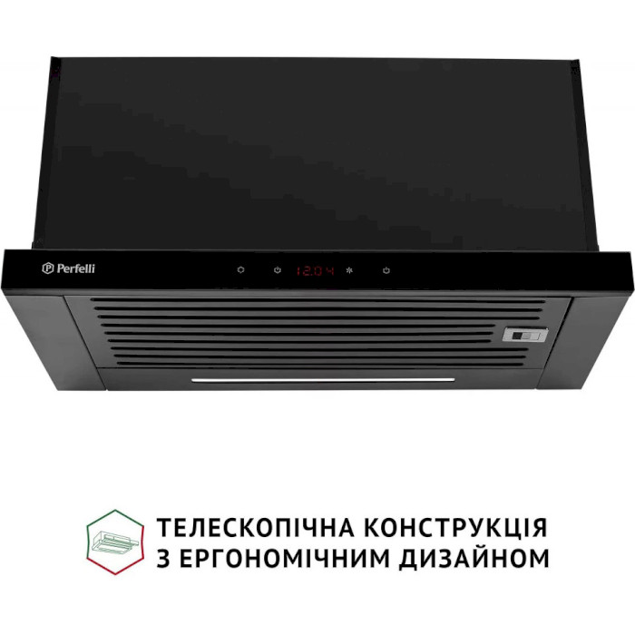 Вытяжка PERFELLI ISEO 6PSF NERO Диаметр воздуховода 150