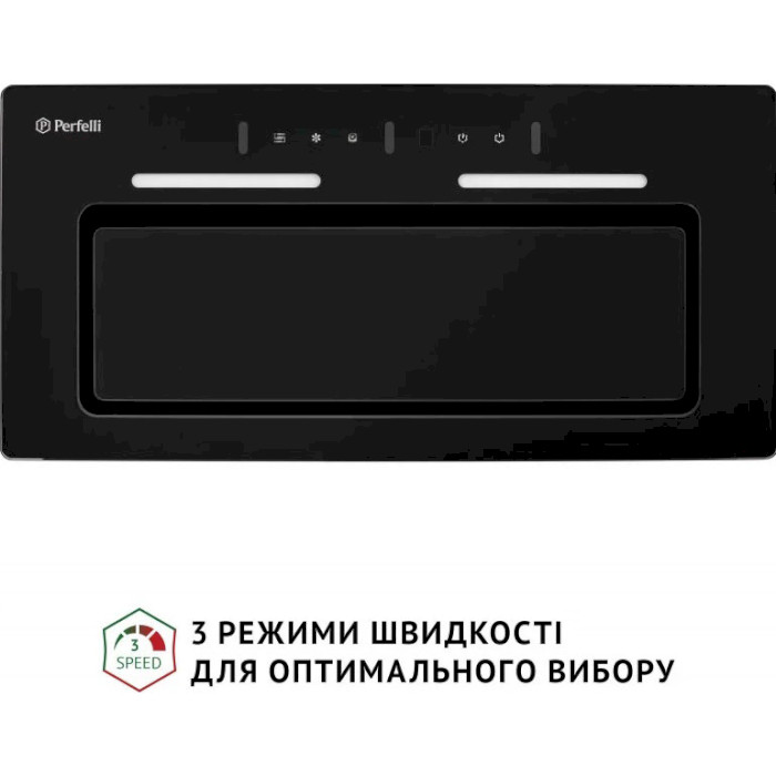 Зовнішній вигляд Витяжка PERFELLI NUOVA 6PWRB NERO