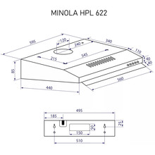 Вытяжка MINOLA HPL 622 BL