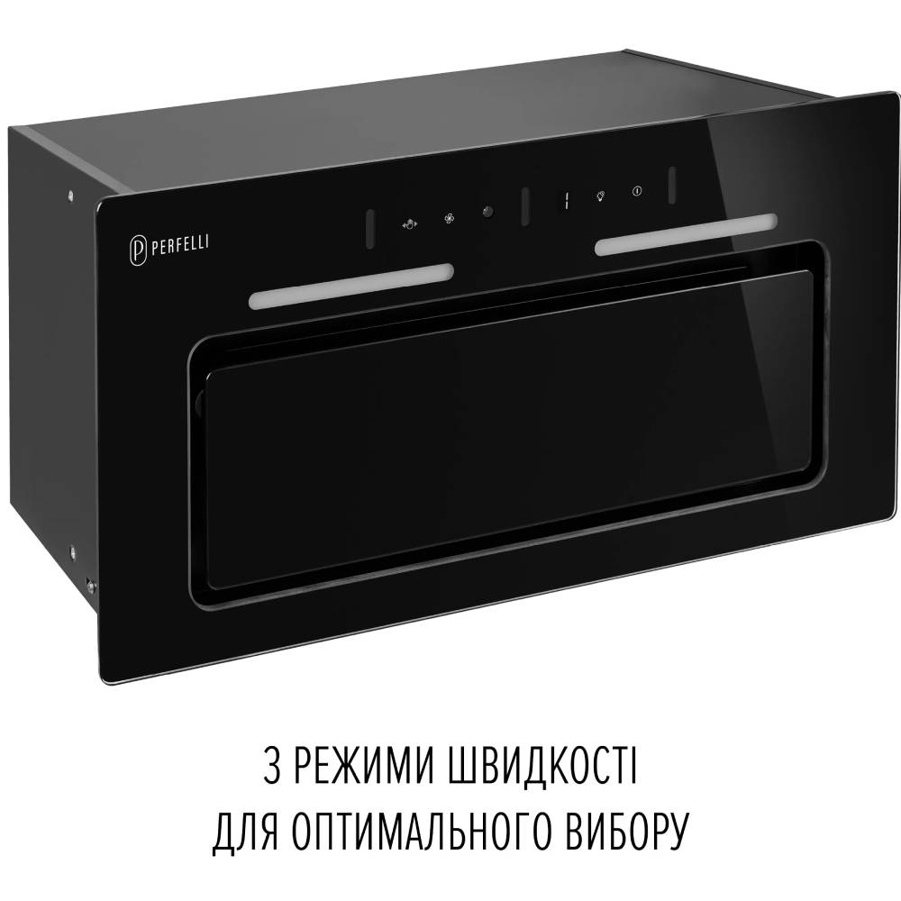 Зовнішній вигляд Витяжка PERFELLI NUOVA 6QWRB NERO SILENZIO
