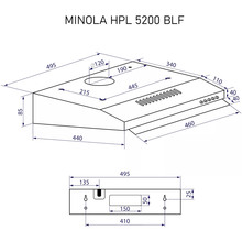 Вытяжка MINOLA HPL 5200 BLF
