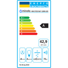 Вытяжка MINOLA HBI 5722 BLF 1200 LED