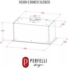 Витяжка PERFELLI DESIGN VISION 6 BIANCO SILENZIO