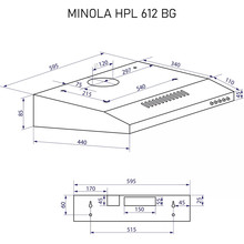 Вытяжка MINOLA HPL 612 BG