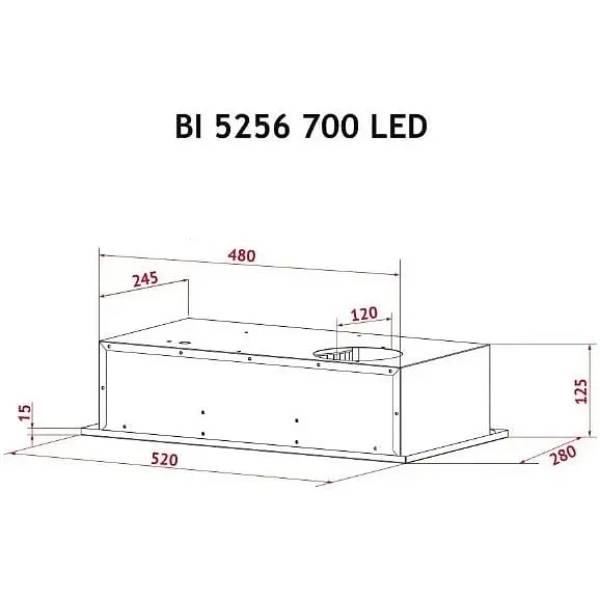 Заказать Вытяжка PERFELLI BI 5256 BL 700 LED