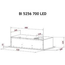 Вытяжка PERFELLI BI 5256 BL 700 LED
