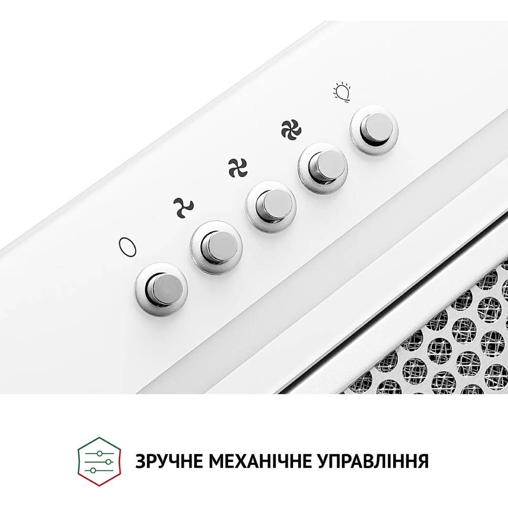 Зовнішній вигляд Витяжка PERFELLI BI 5256 WH 700 LED