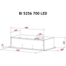 Витяжка PERFELLI BI 5256 WH 700 LED