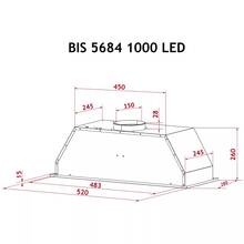 Вытяжка PERFELLI BIS 5684 BL 1000 LED