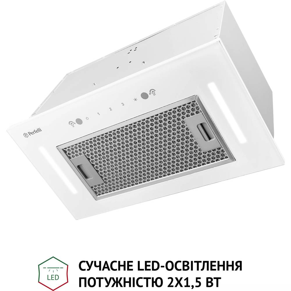Вытяжка PERFELLI BIS 58844 WH 1200 LED Тип встраиваемая