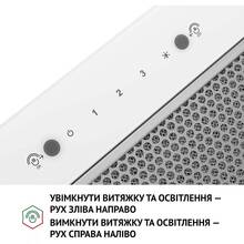 Вытяжка PERFELLI BIS 58844 WH 1200 LED