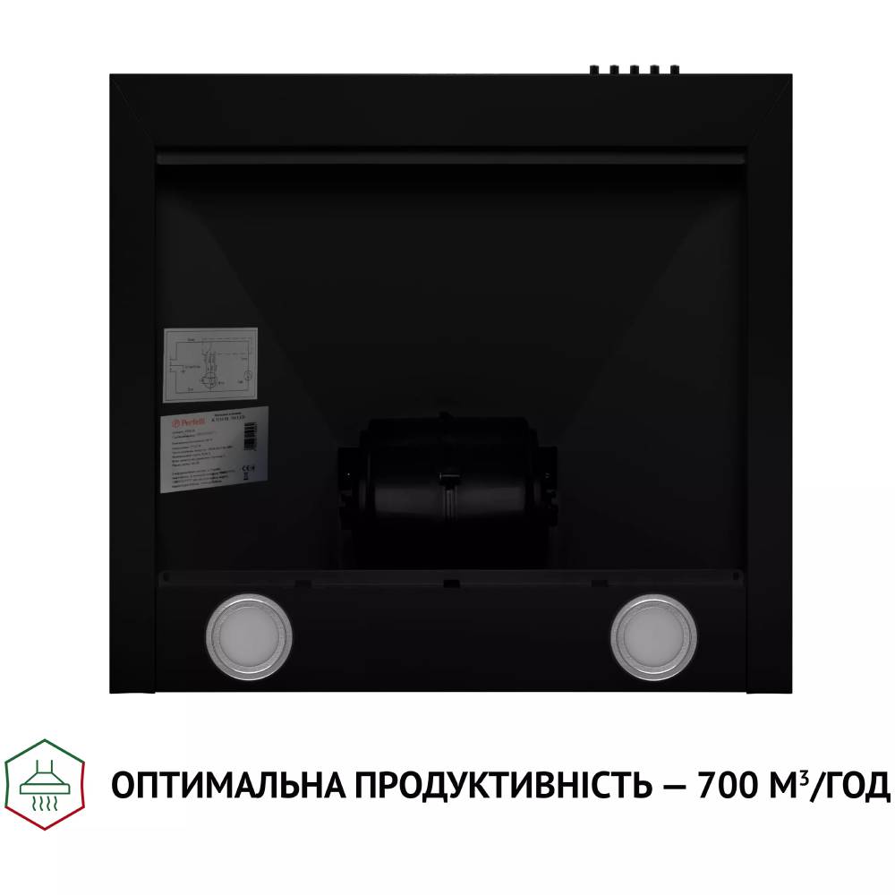 Зовнішній вигляд Витяжка PERFELLI K 5210 BL 700 LED