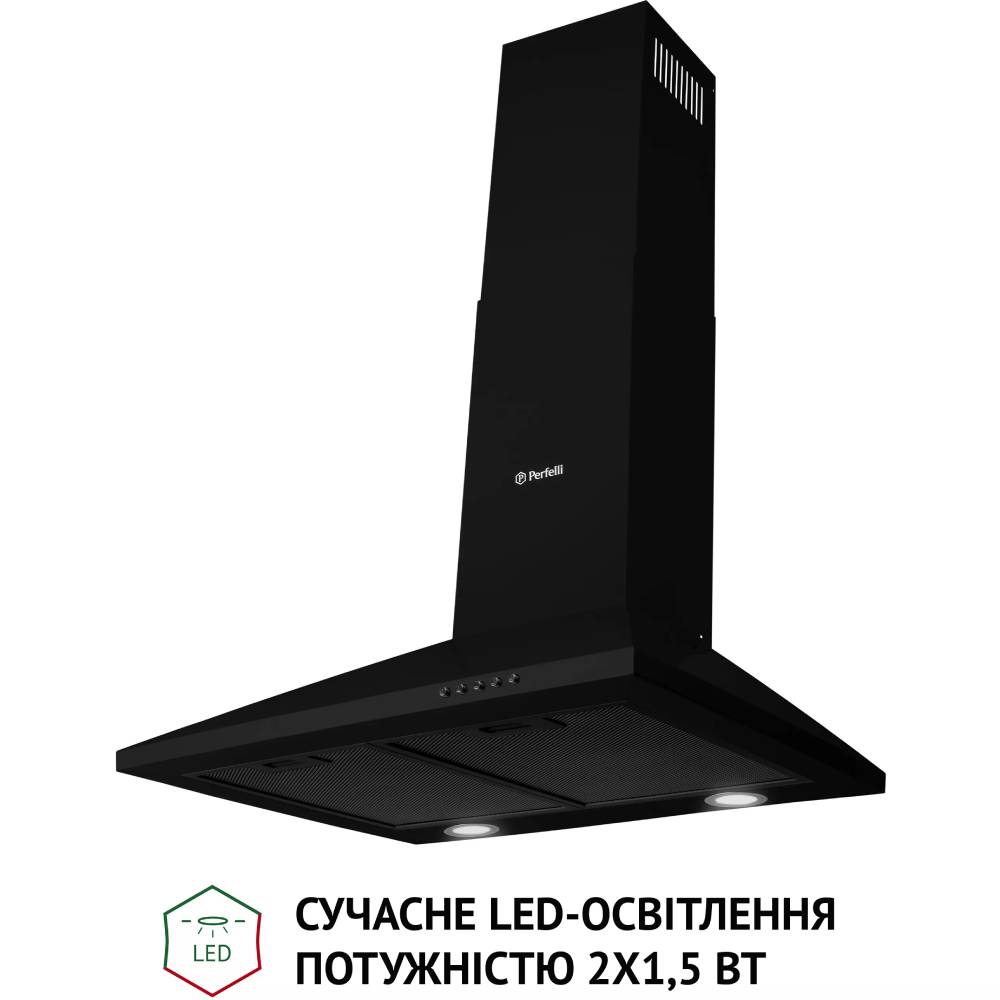 Вытяжка PERFELLI K 6210 BL 700 LED Диаметр воздуховода 150
