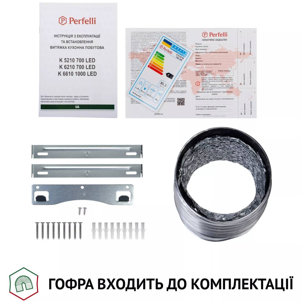 Изображение Вытяжка PERFELLI K 6210 BL 700 LED